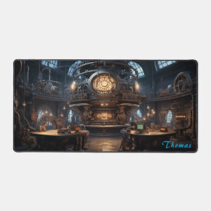 Personalised Retro Steampunk Factory Desk Mat