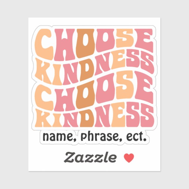 Personalised Retro Sticker (Sheet)