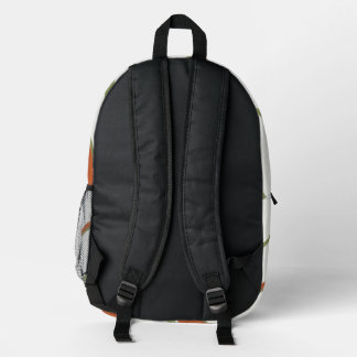 Personalised Retro Striped Orange Cat Backpack