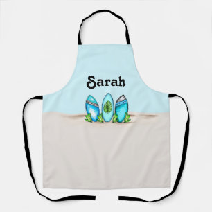Personalised Retro Surfboards Apron