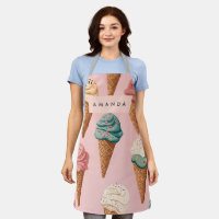 Personalised Retro Vintage Ice Cream Cone Pattern