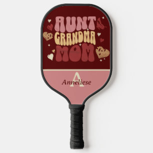 Personalised Retro Vintage Mother's Day Gift Pickleball Paddle