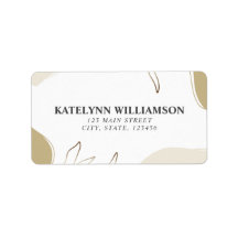 Personalised Return Address Label Abstract Design