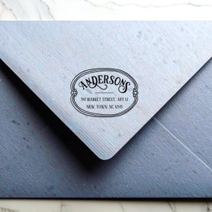 Personalised Return Address Rubber Stamp