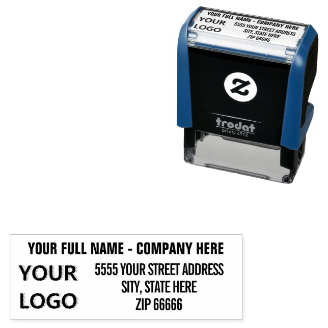 Personalised Return Address Self-inking Stamp (In Situ)