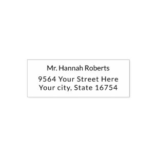 Personalised Return Address Self-inking Stamp