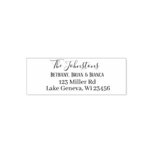 Personalised Return Address Self-inking Stamp