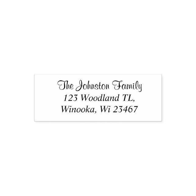 Personalised Return Address Stamper Self-inking Stamp (Design)