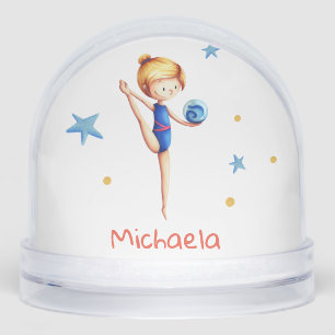 Personalised Rhythmic Gymnast Snowglobe