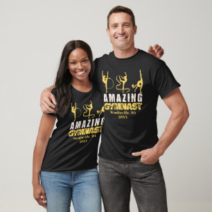 Personalised Rhythmic Gymnastic Location Date Name T-Shirt