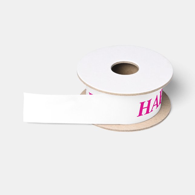 Personalised ribbon-custom text & design satin ribbon (Spool)