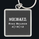 Personalised Ring Bearer Keychain<br><div class="desc">Personalised Ring Bearer Keychain</div>