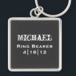 Personalised Ring Bearer Keychain<br><div class="desc">Personalised Ring Bearer Keychain</div>