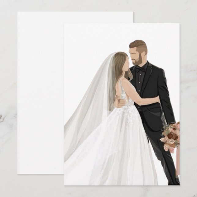 Personalised Ring Bearer Proposal Card - Modern  (Front/Back)