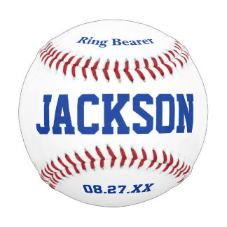 Personalised Ring Bearer Proposal Ring Bear Gift Baseball
