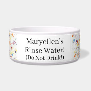 Personalised "Rinse Water" Bowl for artists