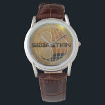 Personalised Ripple XRP Crypto Watch<br><div class="desc">Show your XRP pride with this bold, personalised Ripple XRP watch—designed for true believers who know it's going to the moon! Featuring a sleek black futuristic font in the centre for your custom name or text, this eye-catching crypto clock is perfect for Ripple enthusiasts, digital currency traders, and blockchain believers....</div>