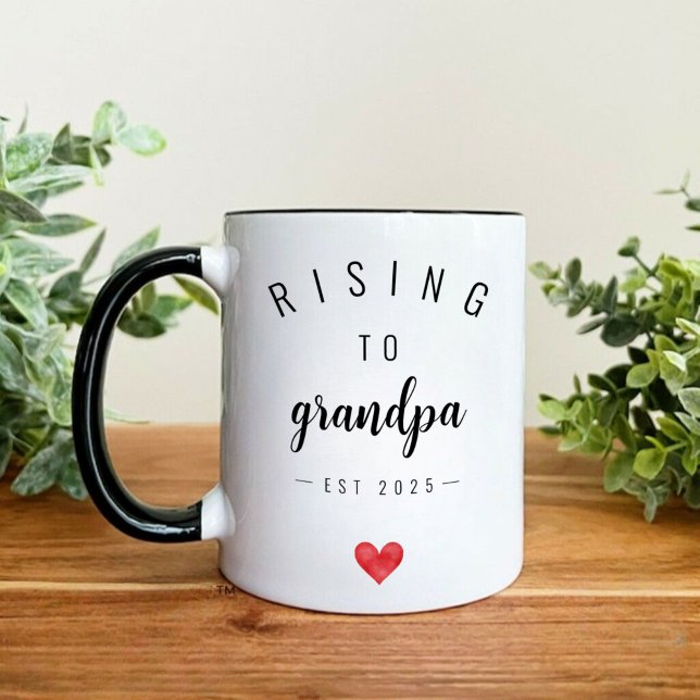 Personalised Rising to Grandpa Mug (Creator Uploaded)