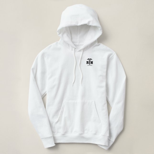 Personalised RN Fleece Hoodie (Design Front)