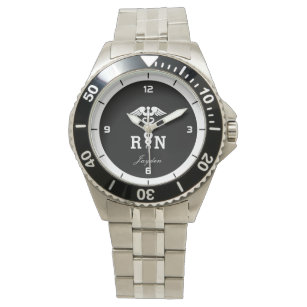 Personalised RN Medical Symbol Nurse Gift  Watch