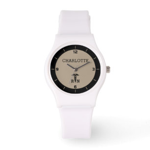 Personalised RN Medical Symbol Nurse Gift Watch