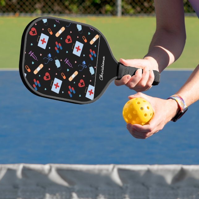 Personalised RN Nurse | Doctor Medical Pattern Pickleball Paddle (Insitu)