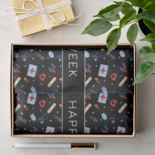 Personalised RN Nurse Doctor Medical Pattern Tissue Paper