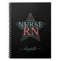 Personalised RN Nurse Star Custom Notebook
