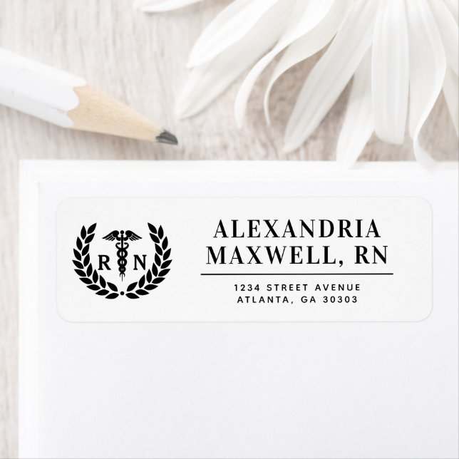 Personalised RN Nursing School Graduation Elegant (Insitu)