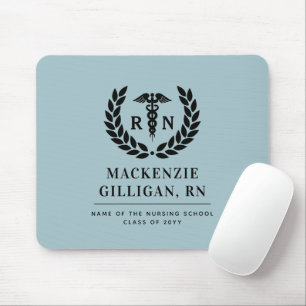 Personalised RN Nursing School Graduation Elegant Mouse Pad