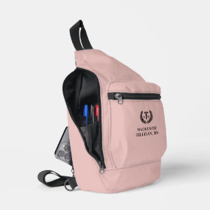 Personalised RN Nursing School Graduation Elegant Sling Bag