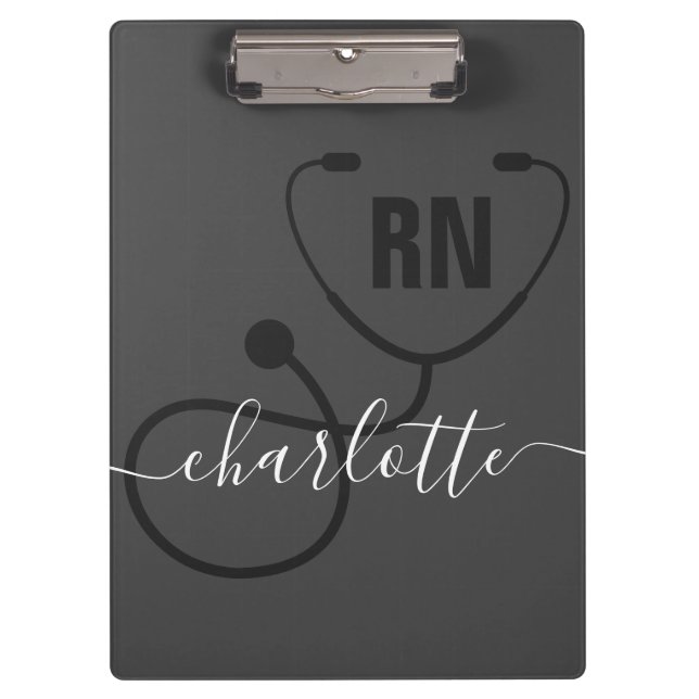 Personalised RN Registered Nurse Graduation  Clipboard (Front)