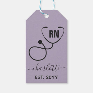 Personalised RN Registered Nurse Graduation Gift Tags