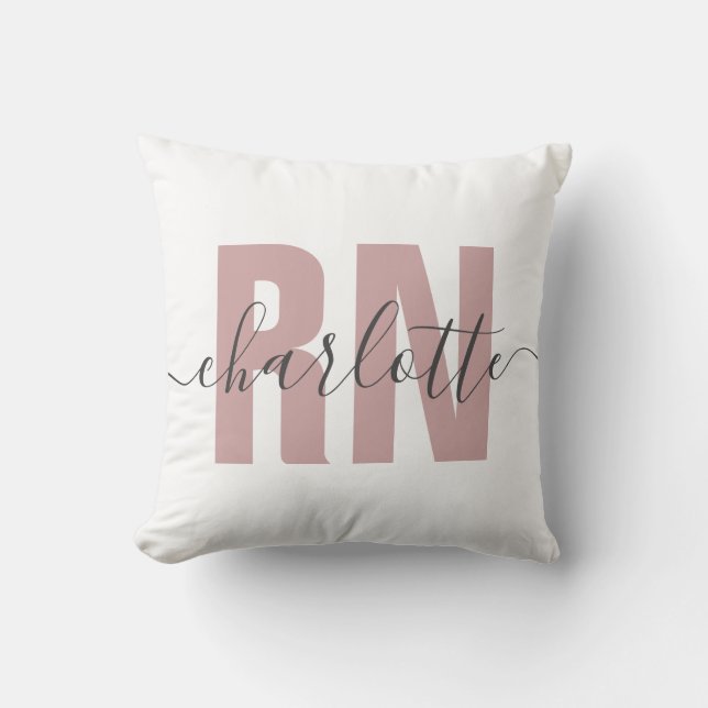 Personalised RN Registered Nurse Graduation Gifts Cushion (Front)