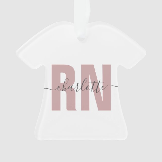 Personalised RN Registered Nurse Graduation Gifts Ornament (Front)