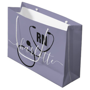 Personalised RN Registered Nurse Graduation Large Gift Bag