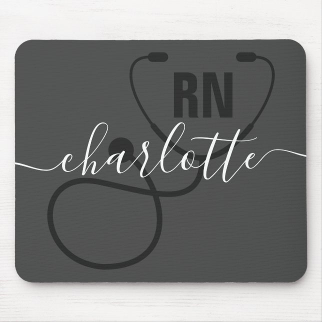 Personalised RN Registered Nurse Graduation  Mouse Pad (Front)