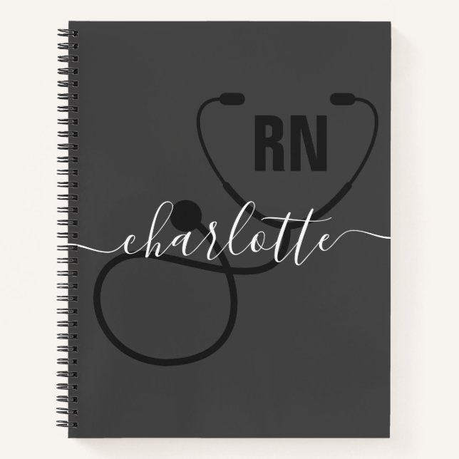 Personalised RN Registered Nurse Graduation  Notebook (Front)