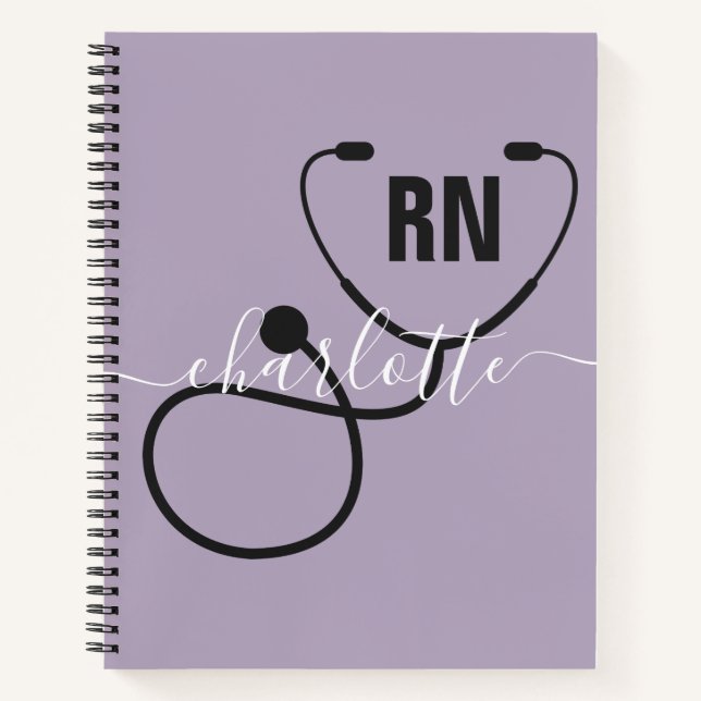 Personalised RN Registered Nurse Graduation Notebook (Front)