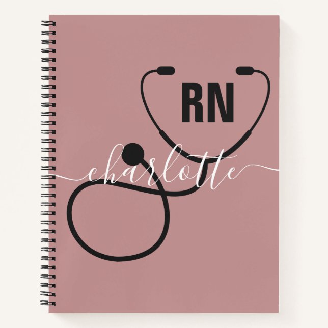 Personalised RN Registered Nurse Graduation Notebook (Front)