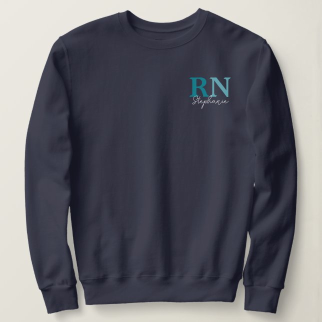 Personalised RN Registered Nurse Graduation Sweatshirt (Design Front)