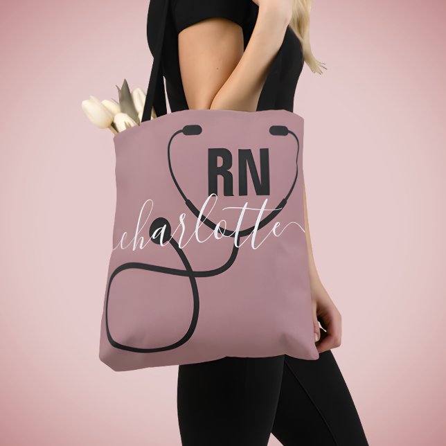 Personalised RN Registered Nurse Graduation Tote Bag (Creator Uploaded)