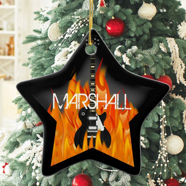 Personalised Rock Star Ornament (Creator Uploaded)