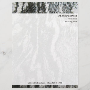 Personalised Rock Texture with Return Address Personalized Letterhead
