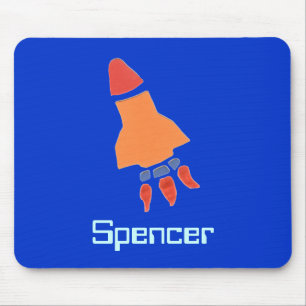 Personalised rocket mousepad