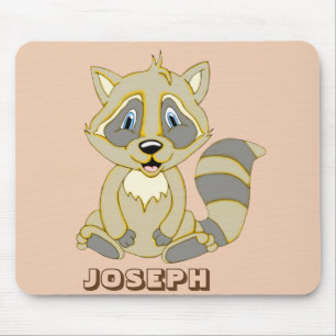 Personalised Rocky Racoon Mouse Pad
