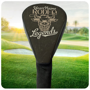 Personalised Rodeo Old West Steer Roping Legends Golf Head Cover