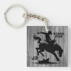 Personalised Rodeo Star Key Ring
