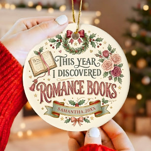 Personalised Romance Reader Christmas Ornament