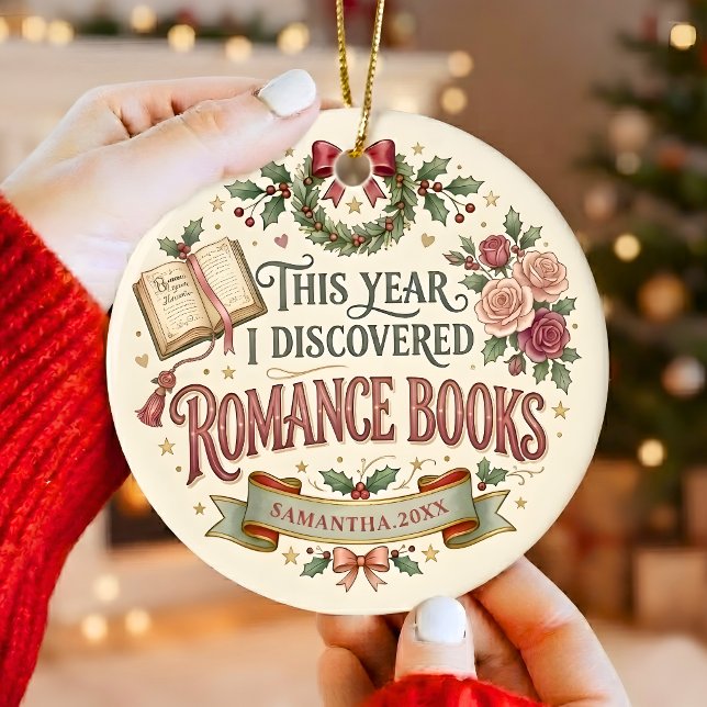 Personalised Romance Reader Christmas Ornament (Creator Uploaded)
